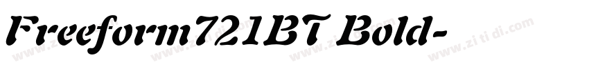 Freeform721BT Bold字体转换